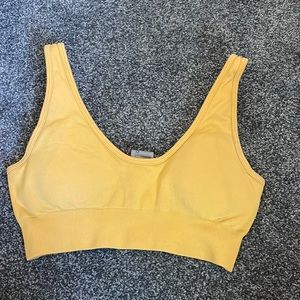 Yellow bo+tee sports bra